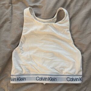 Calvin Klein White Sports Bra